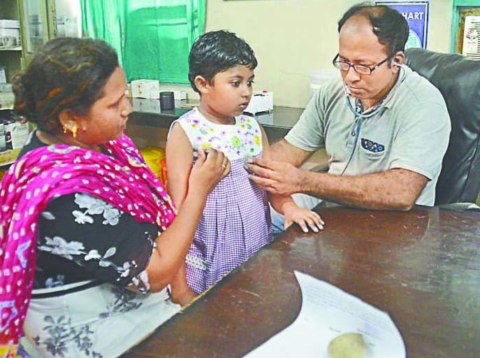 Outbreak increase of fever in district 