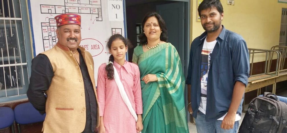 payal thakur warm welcome in village at mandi