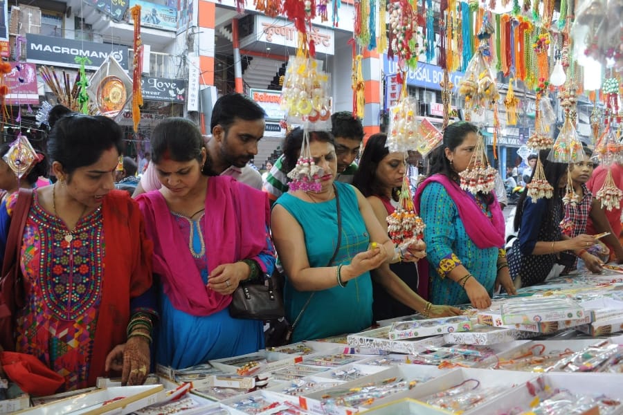  Pics of shopping for rakshabandan.