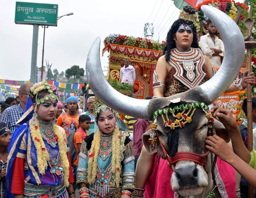 Tapeshwar temple shobha yatra in dehradun