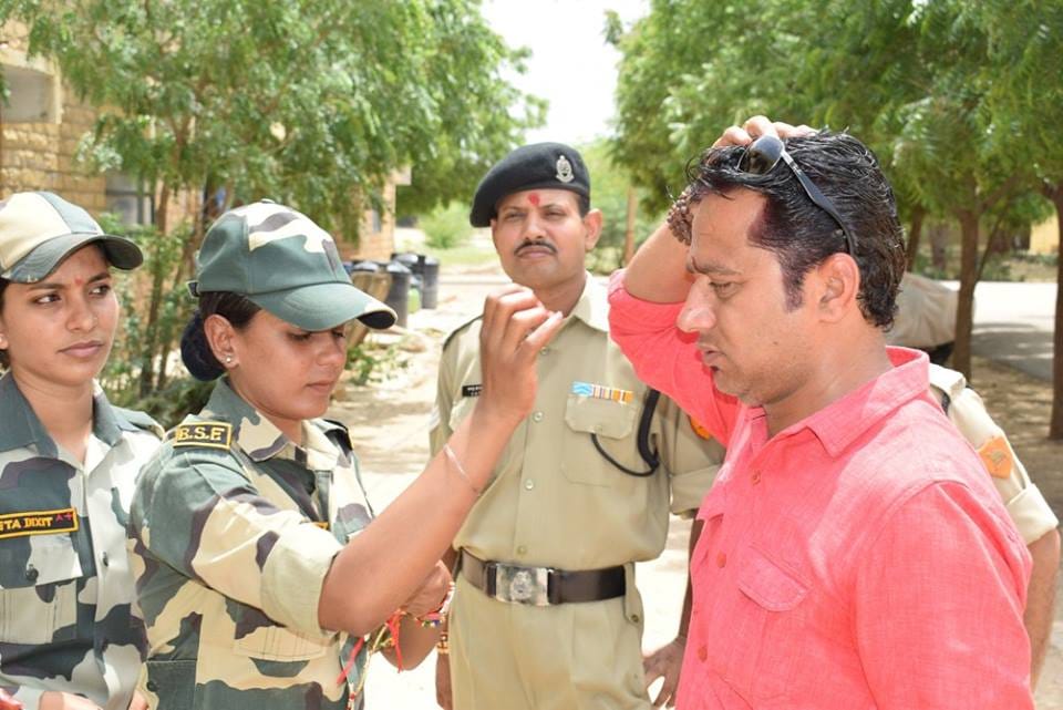 every year is tied on the wrist of the martyrs Rakhi
