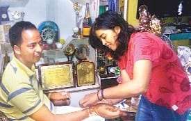 Ekta Bisht also celebrated Rakshabandan