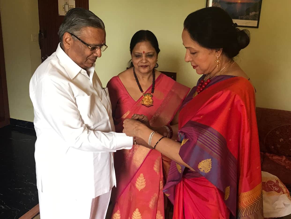hemamalini celebrated rakshabandhan in mathura