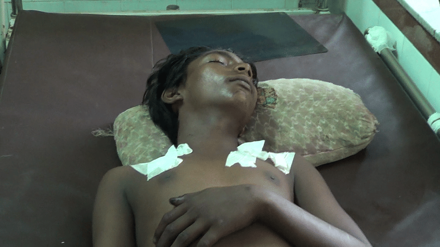 attacked on a boy with knife