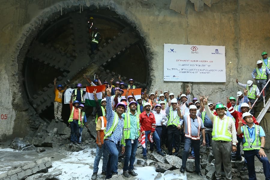 Lucknow metro first underground terminal