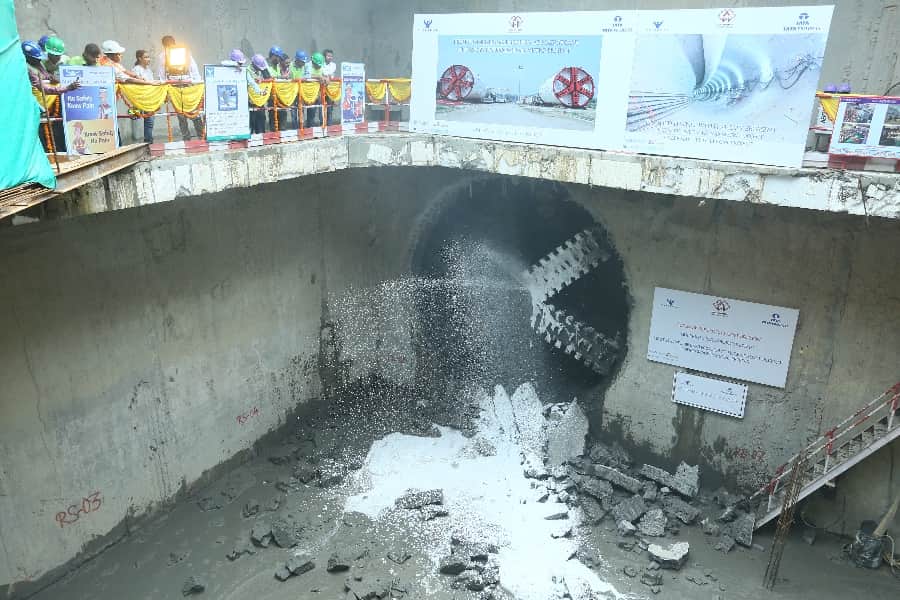Lucknow metro first underground terminal