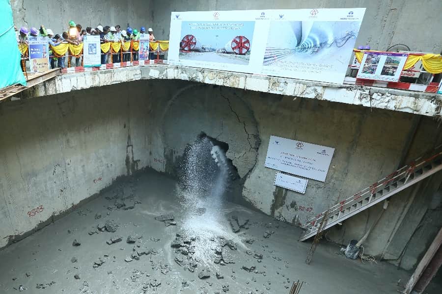 Lucknow metro first underground terminal
