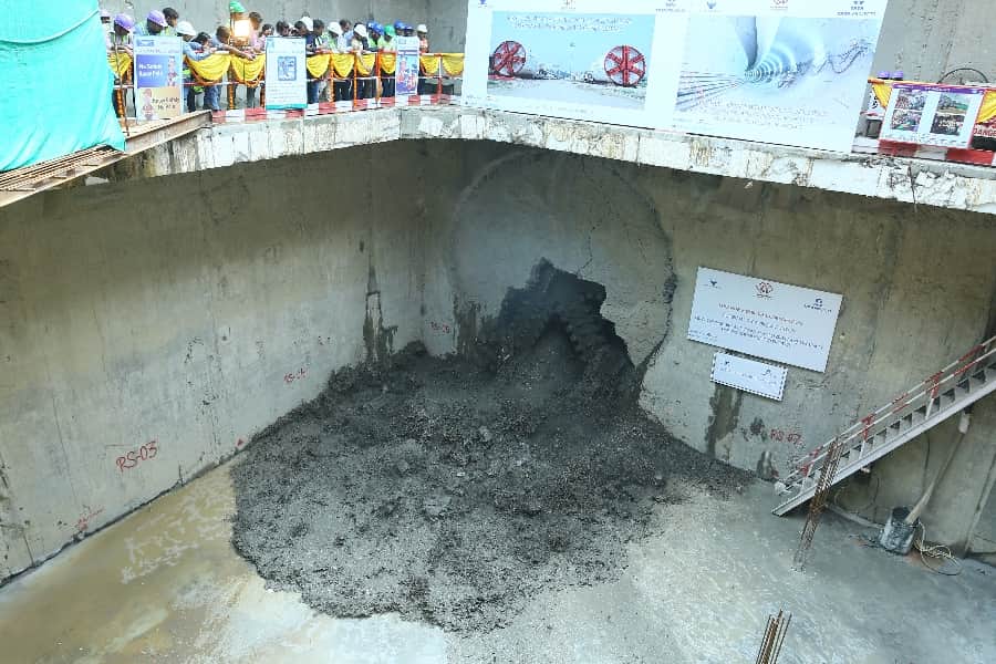 Lucknow metro first underground terminal