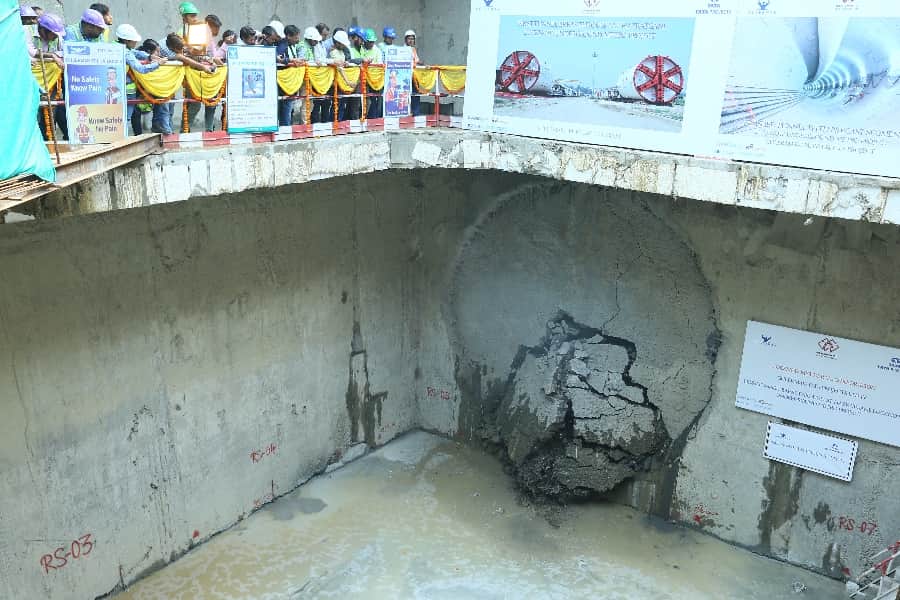 Lucknow metro first underground terminal
