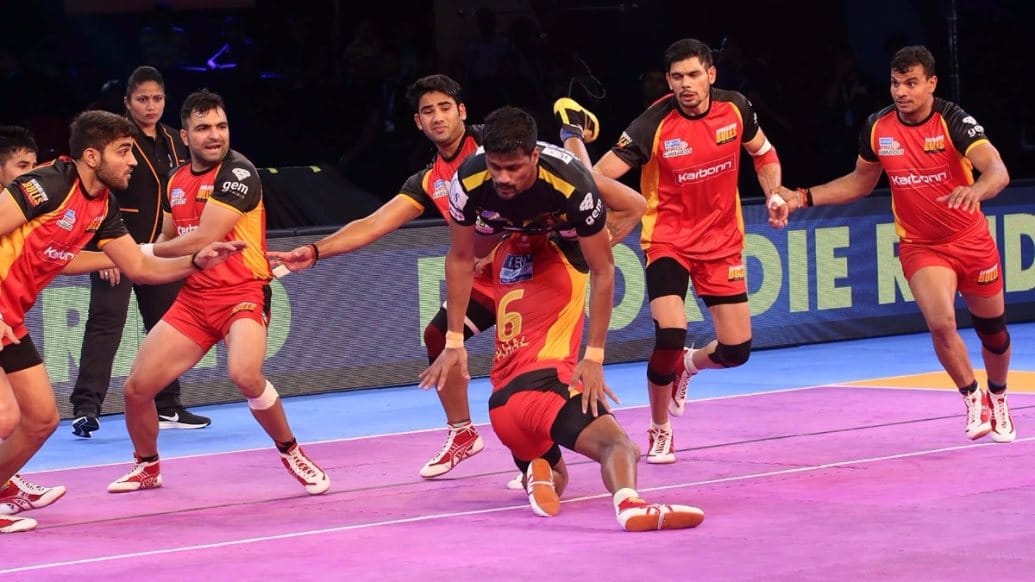pro Kabaddi League 2017: Match 19  Bengaluru Bulls vs Telugu Titans ends with Draw