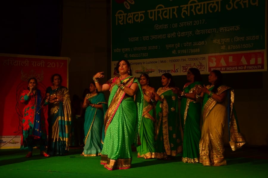 hariyali teez celebration in Lucknow.