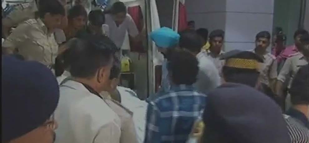 Medha Patkar on hunger strike forcibly taken away by Police