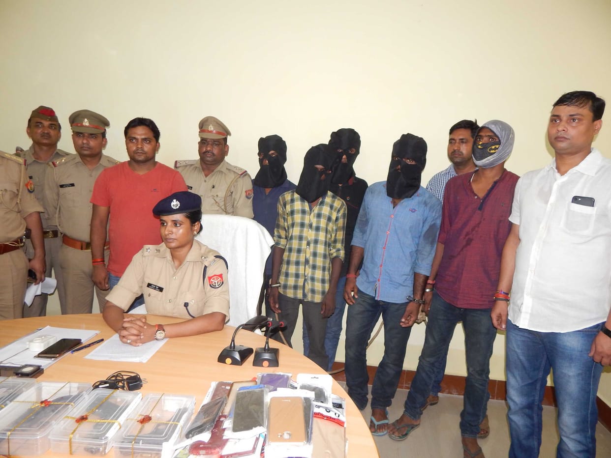Police batons attacked