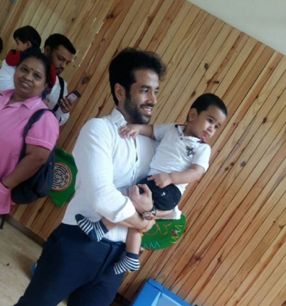  Tusshar Kapoor one year old son Laksshya begins pre school