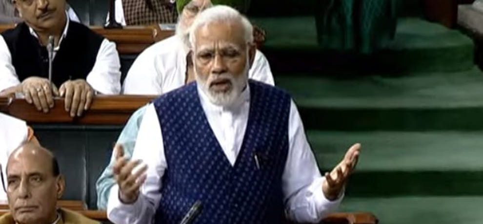 pm modi says on 75 years of quit india that want to make new india by 2022