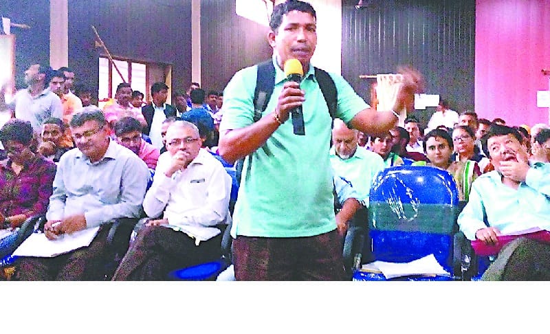 The voice of protest at the first hearing was not heard