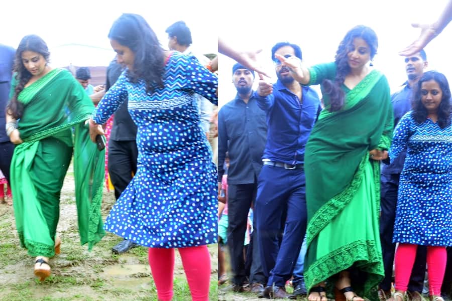 vidya balan visits primary school in lucknow