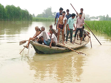 Ganga Five, Ramganga water level 50 centimeter increase