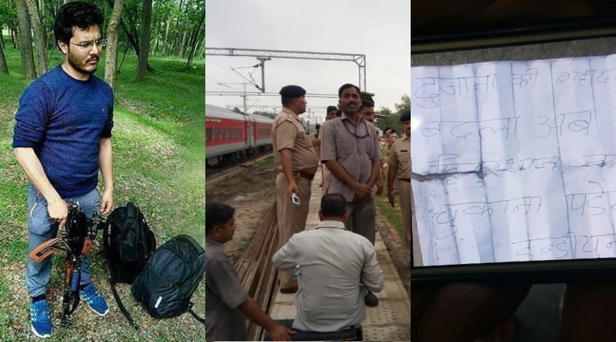 threat letter found in akal takht express about terrorist abu dujana