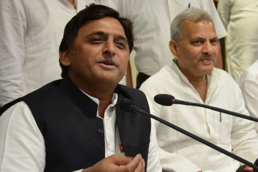  akhilesh yadav targets BJP for law and order in Uttar Pradesh.