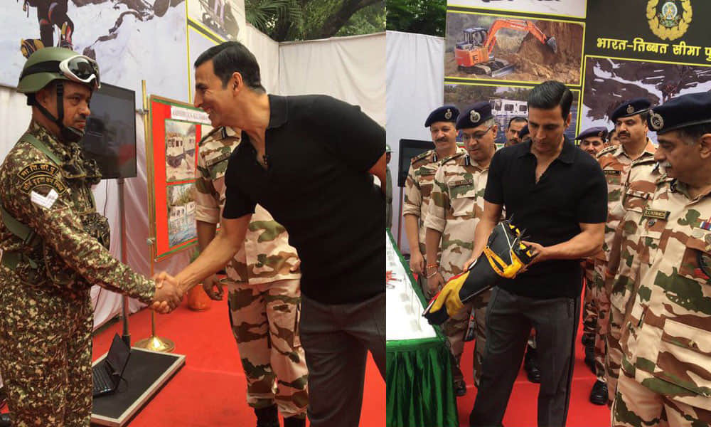 Akshay Kumar And Varun Dhawan Spent Some Time With Indo Tibetan Border Police Force