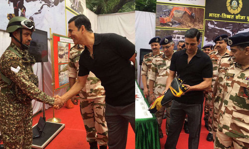 Akshay Kumar And Varun Dhawan Spent Some Time With Indo Tibetan Border Police Force