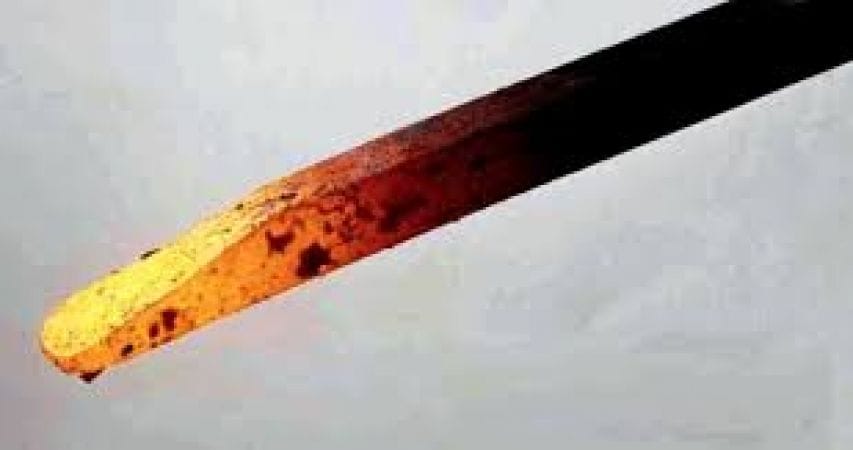 Two-year-old innocent to be stained with hot tongs