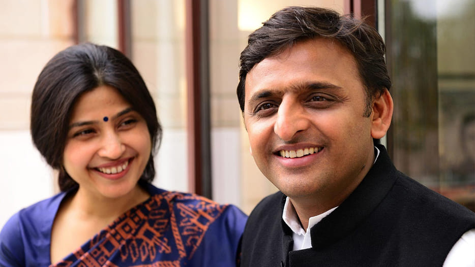 dimple yadav with bollywood actress