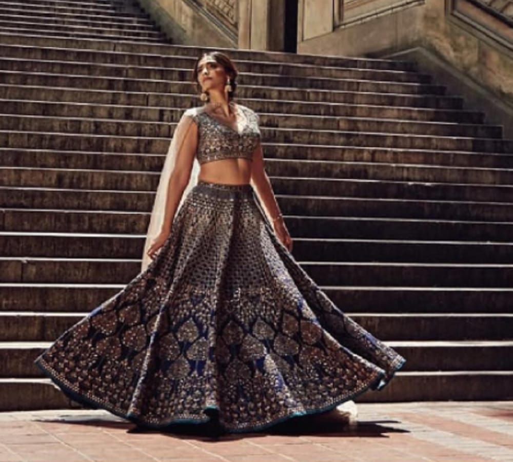 Bollywood actress Sonam Kapoor photo shoot for bazaar bride magazine cover page 