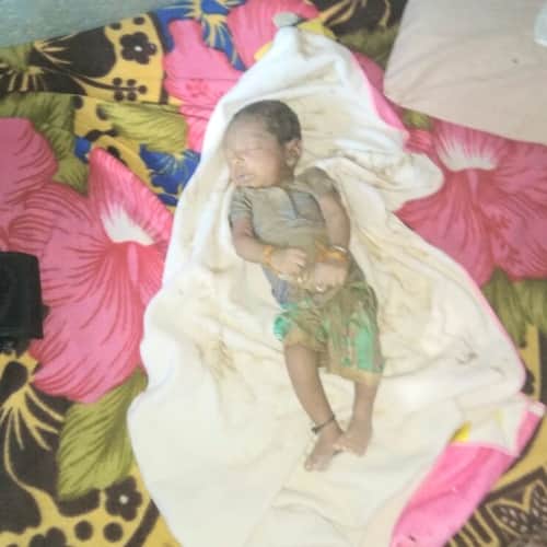 Himachal Una baby body found in khadd near home
