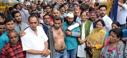 Himachal Dharamshala protest by gaddi community