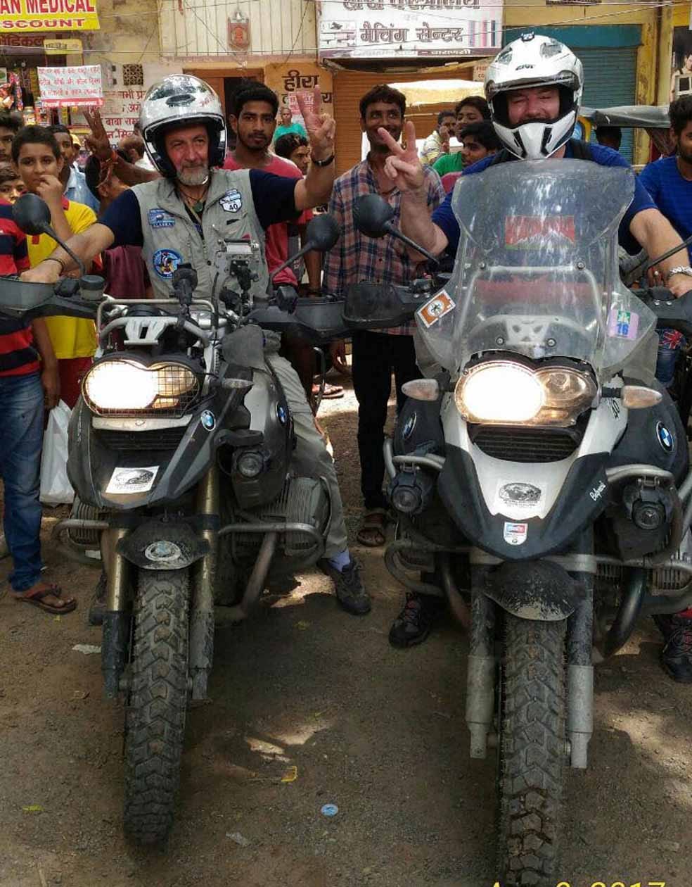 tourist from italy reach varanasi while india visit