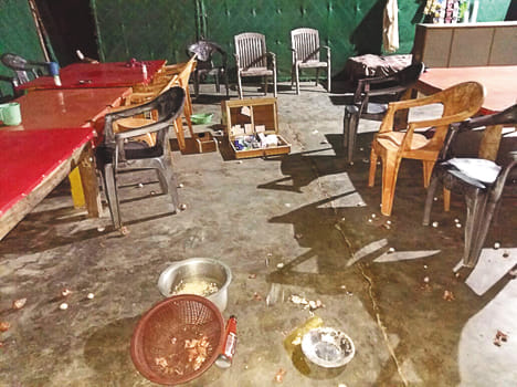 Police raid after the assault