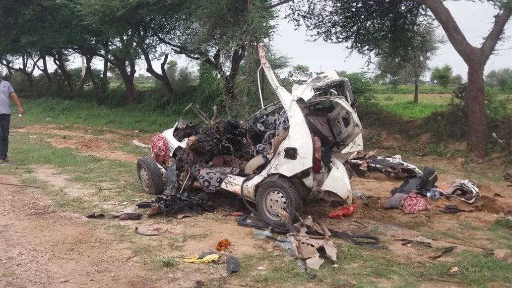 5 died in road accident in jodhpur