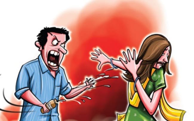 refusing for marriage boy threw sticky thing on girl's face