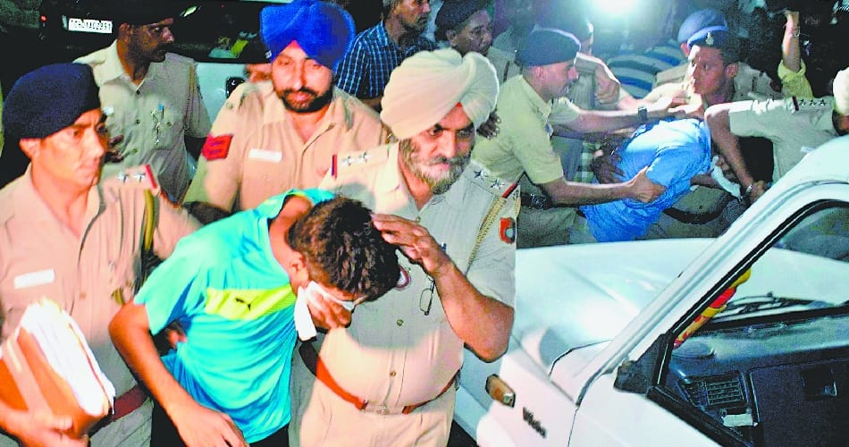 chandigarh stalking case, varnika kundu, vikas barala crying