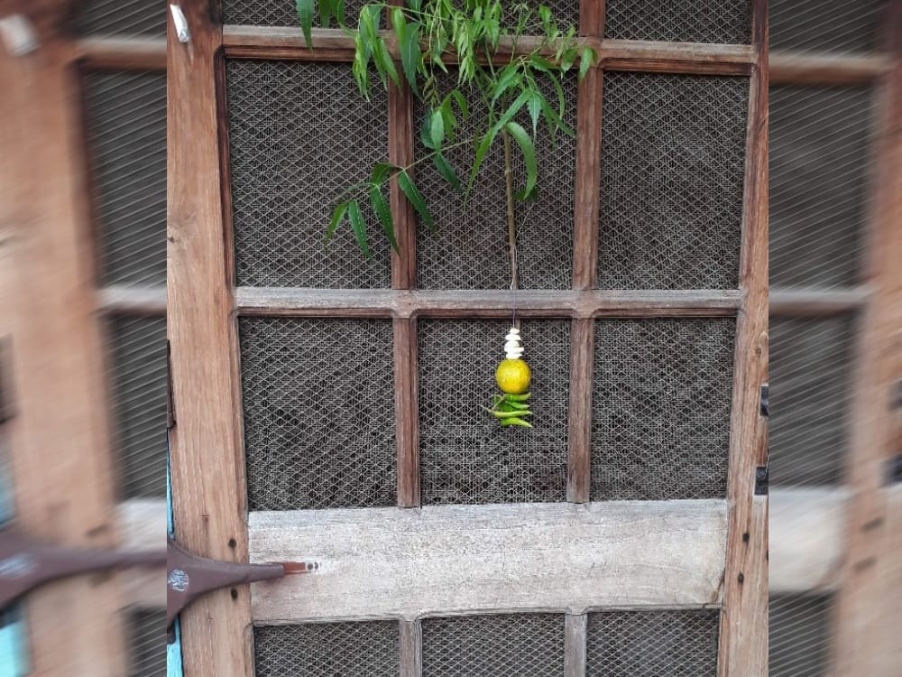 villagers used lemon and chilli to avoid hair chopping