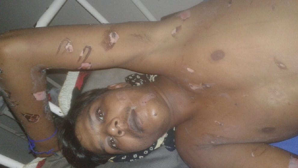 a young man Kidnapped and Stained with hot rod