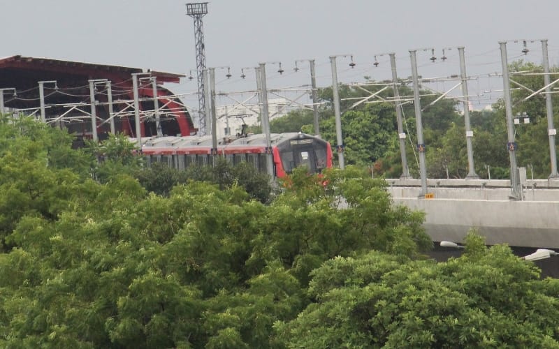 lucknow metro trial run from transportnagar to charbagh