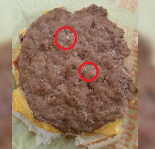 Worm found inside McDonald burger in Australia