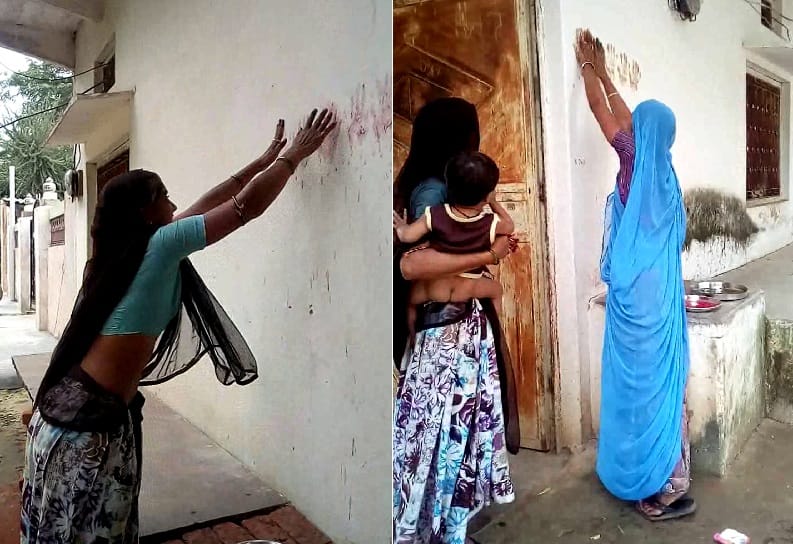 effort of women to protect her hair