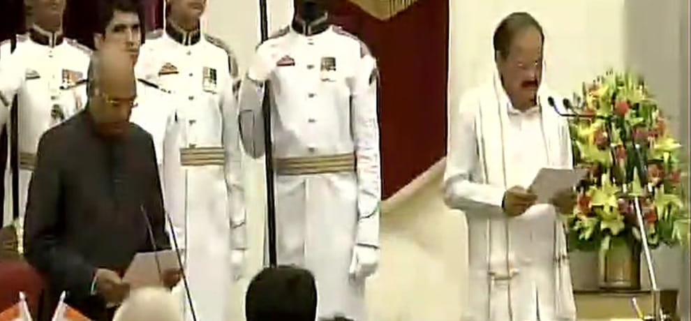 venkaiah naidu to take oath as vice president of india, live updates