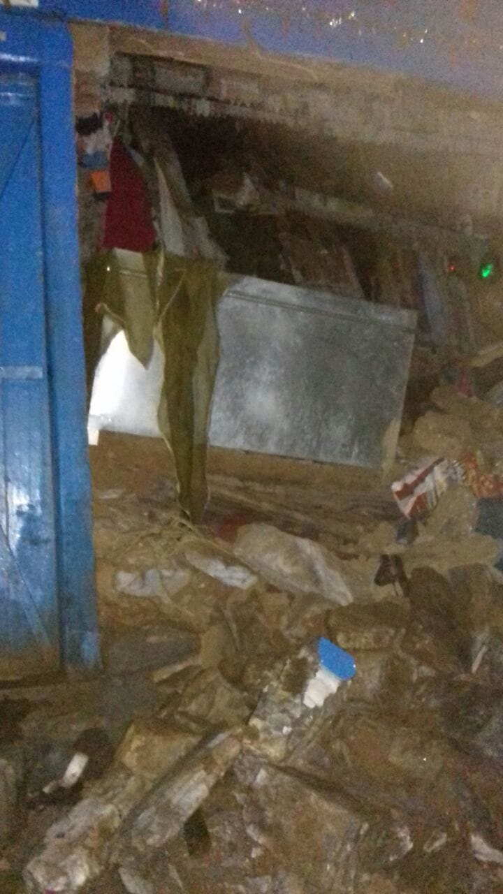 Landslide in Madarama, two houses collapsed, three people die