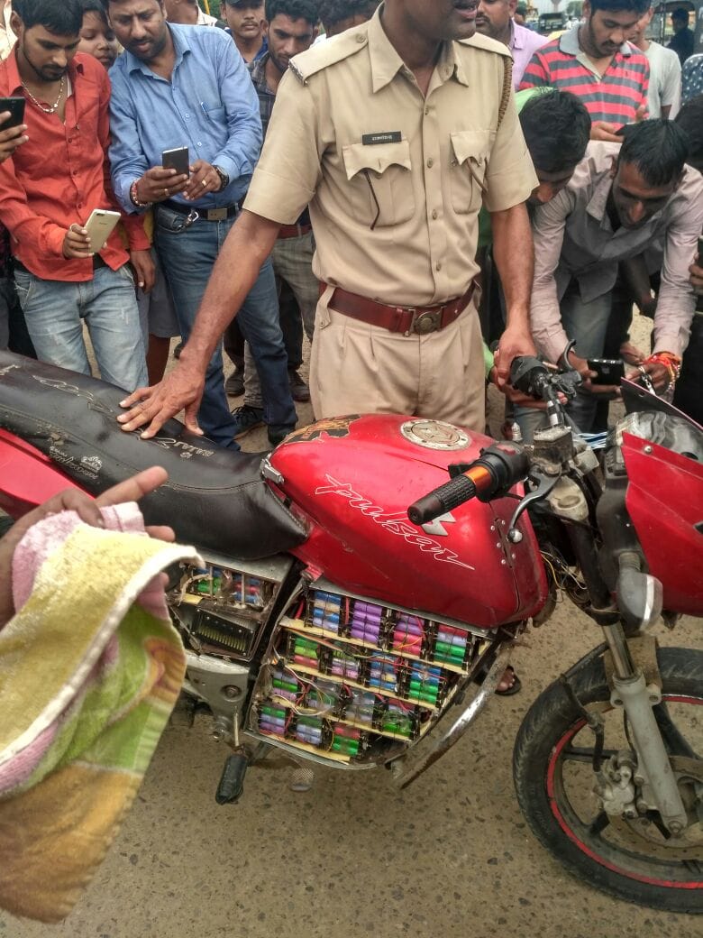 physics professor experimented with his bike makes chaos between locals in alwar