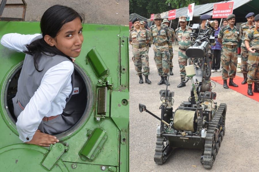 army mela in dilkusha lawn in Lucknow