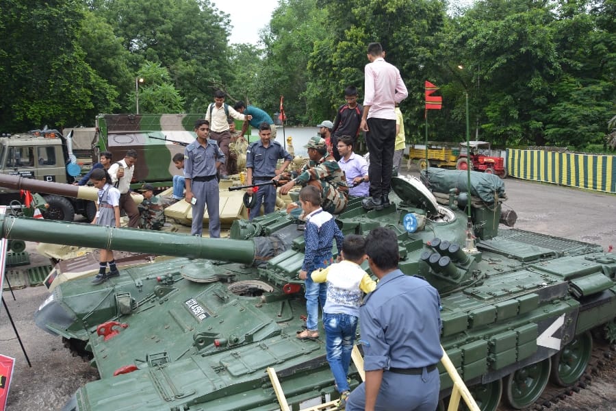 army mela in dilkusha lawn in Lucknow