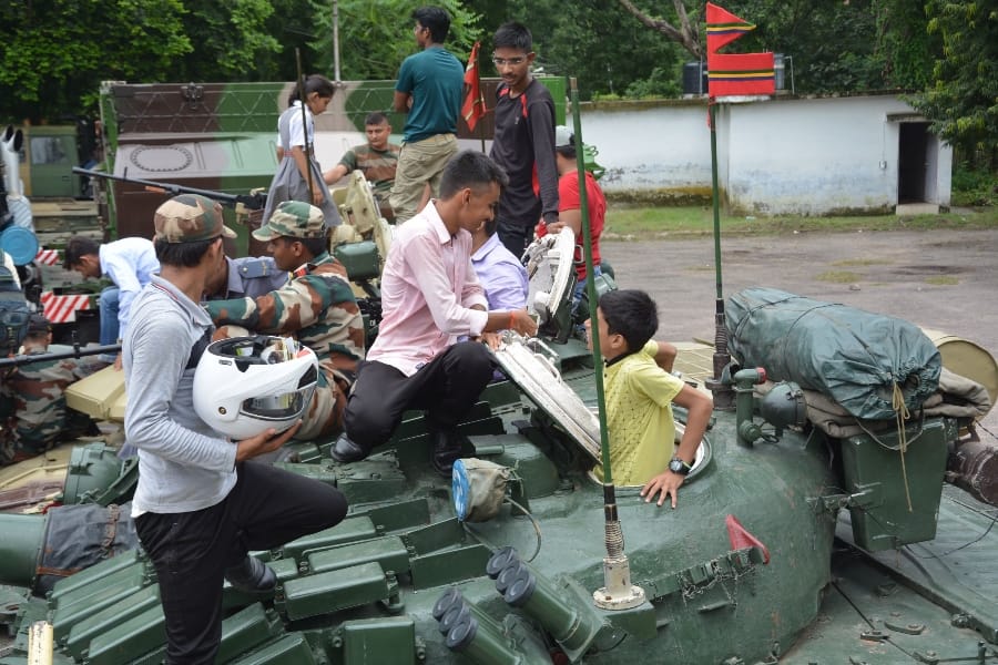 army mela in dilkusha lawn in Lucknow