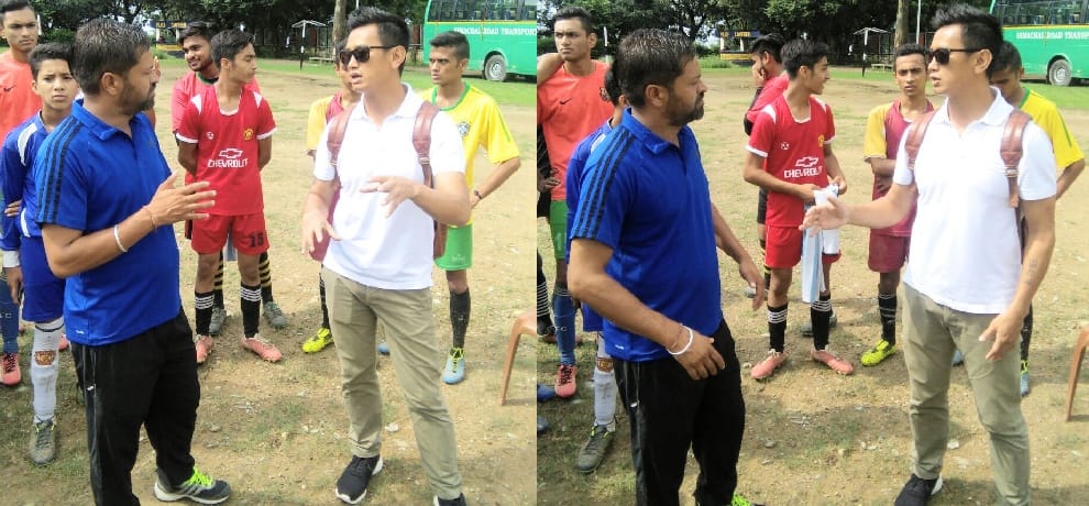 Himachal dharamshala baichung bhutia tips to football players