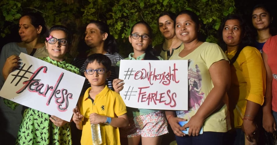 Chandigarh women take out protest march against stalking