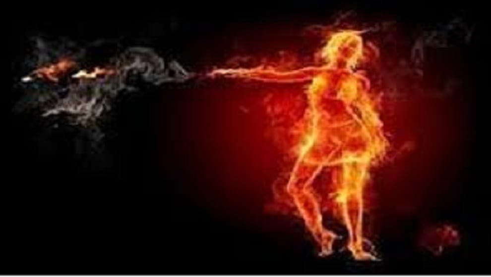 two sisters sleeping in the house were burnt by petrol